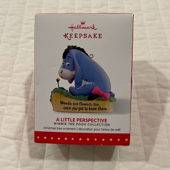 Hallmark 2015 Pooh Eeyore A Little Perspective Ornament - Picture 1 of 6